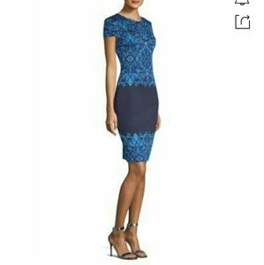 ST. JOHN

Brocade Graphic Shortsleeves Knit Dress